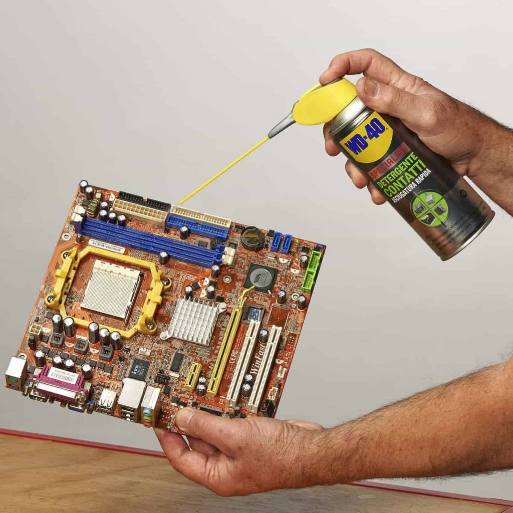 wd 40 kontaktspray motherboard