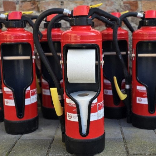 Feuerlöschertoilettenpapierrollenhalter
